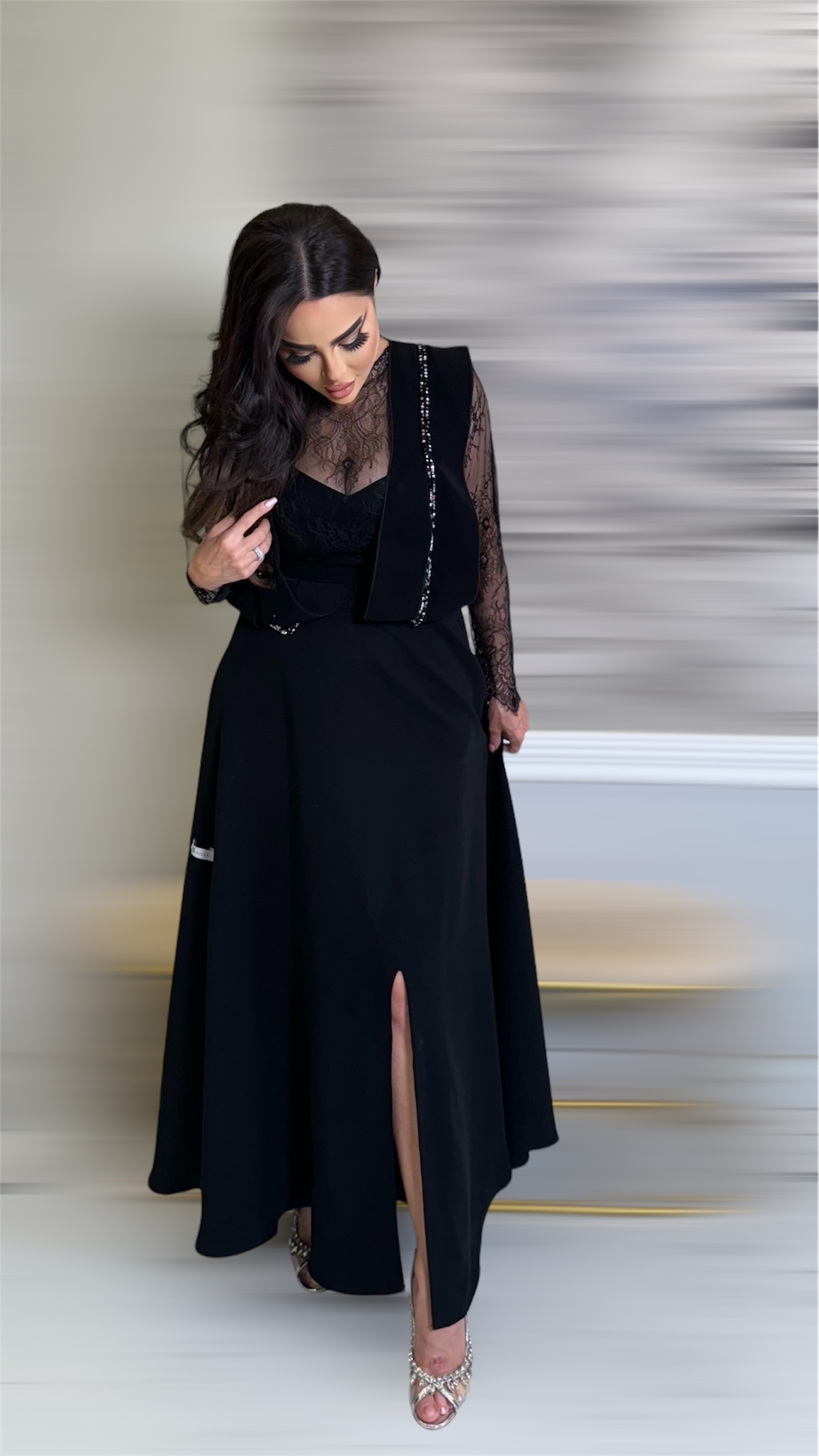 Lace Flared Dress 