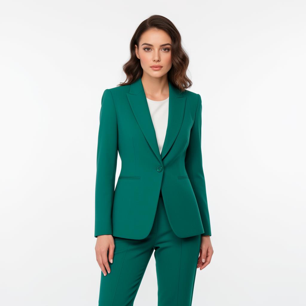 Teal Modern Cut Suit